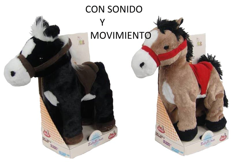 caballo de juguete con movimiento