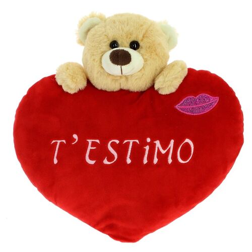 Heart With Bear 20cm T'estimo