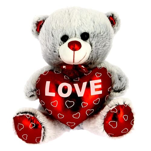 Gray Love Bear 20cm