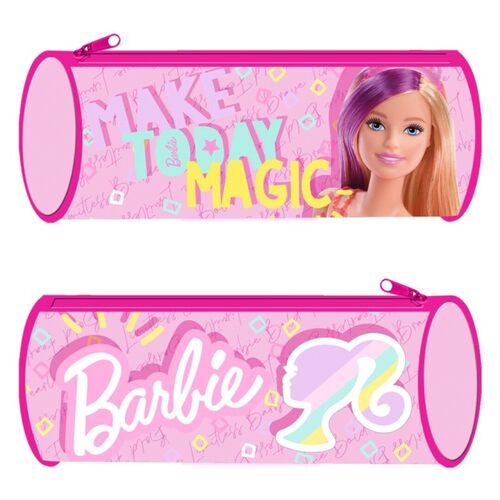 Pencil Case Barbie Round Economic