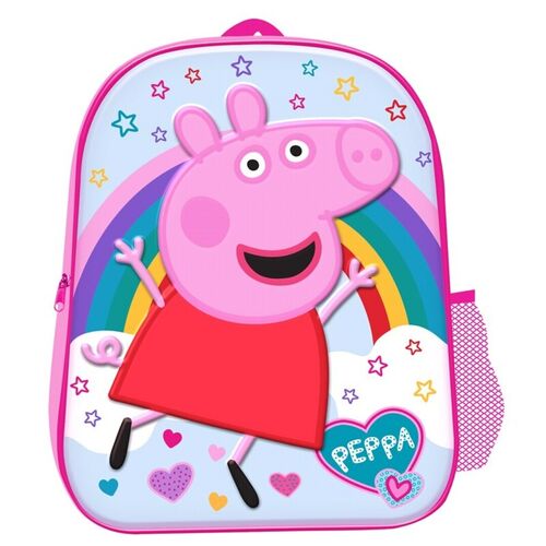 Peppa Pig 3D Backpack 31X26X10 w/ Pocket